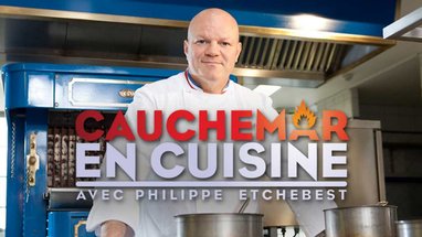 Le chef étoilé Philippe Etchebest aide les restaurateurs qui rencontrent des difficultés dans Cauchemar en cuisine sur M6